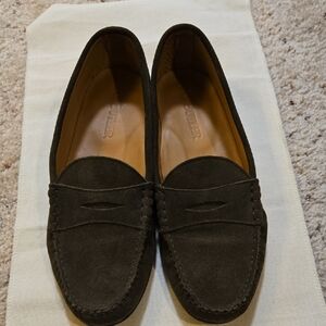 Jay Butler Men's Penny Loafers Olive Green Suede Size 11.5